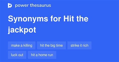 jackpot synonym|what does jackpot alert mean.